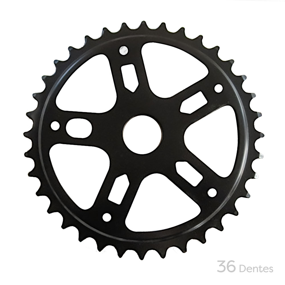 Roda dentada (coroa/engrenagem) 36 d preta 2,20mm