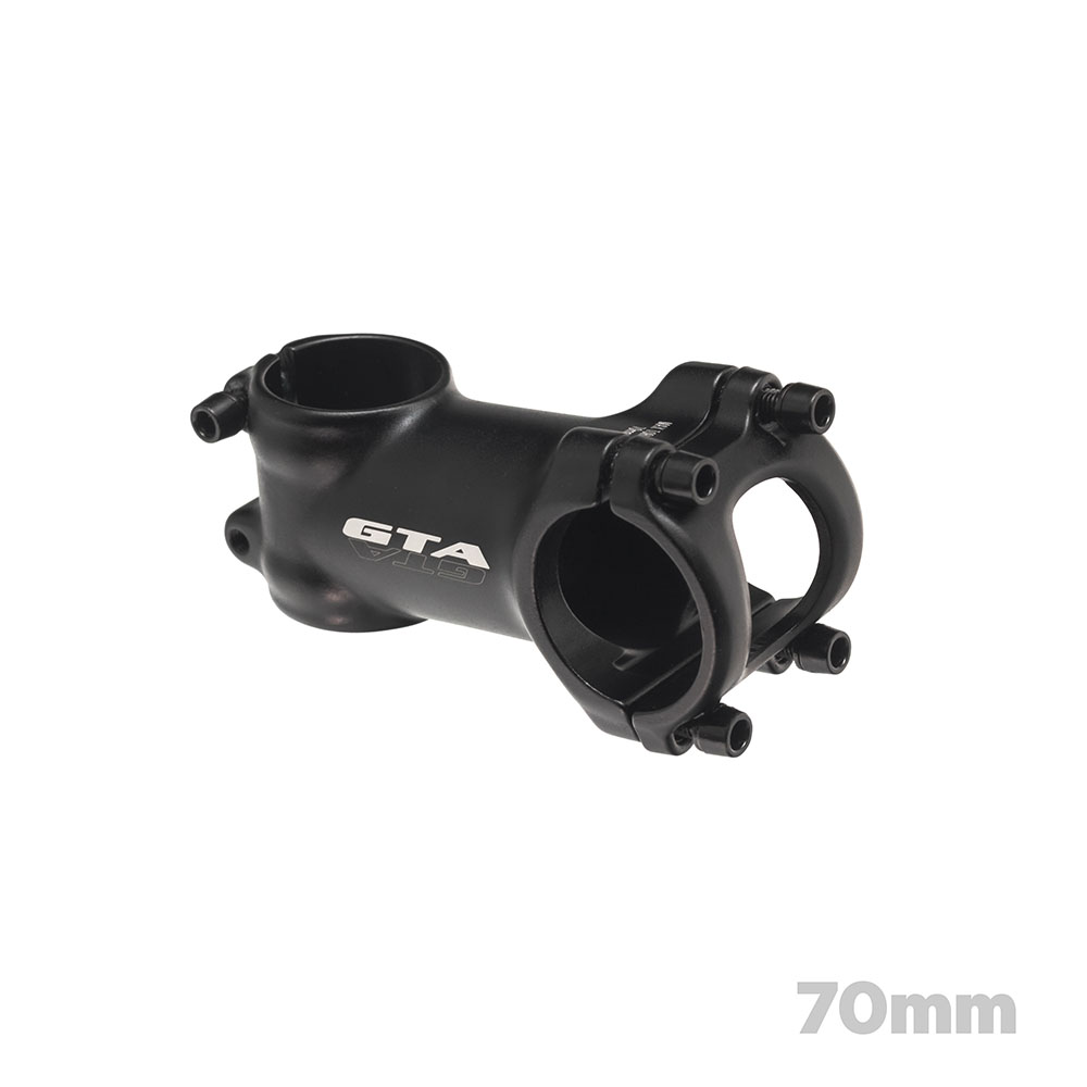 Suporte de guidão em alumínio 3d forjado aheadset 70mm 7° 31.8mm preto