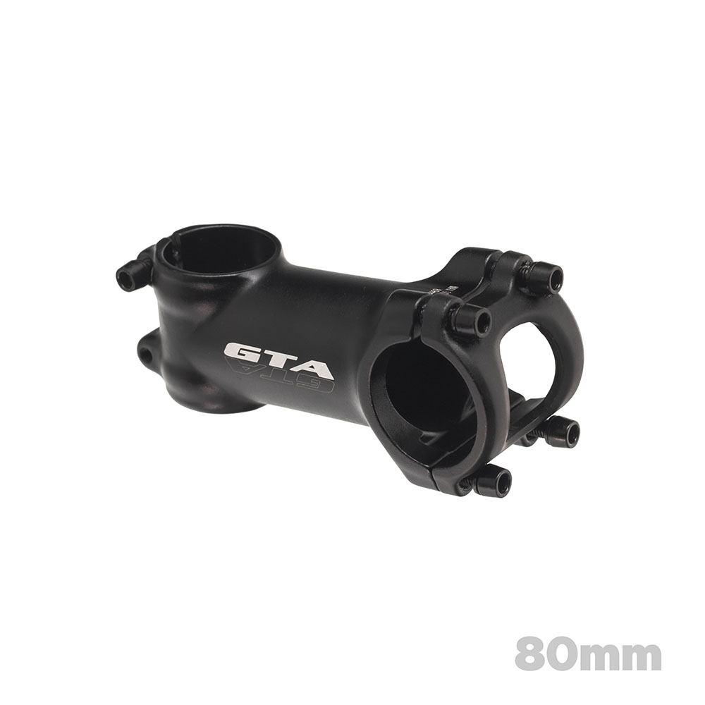 Suporte de guidão em alumínio 3d forjado aheadset 80mm 7° 31.8mm preto