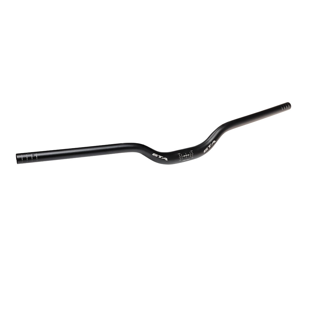 Guidão mtb downhill alumínio 31.8x760x45mm triple butted preto