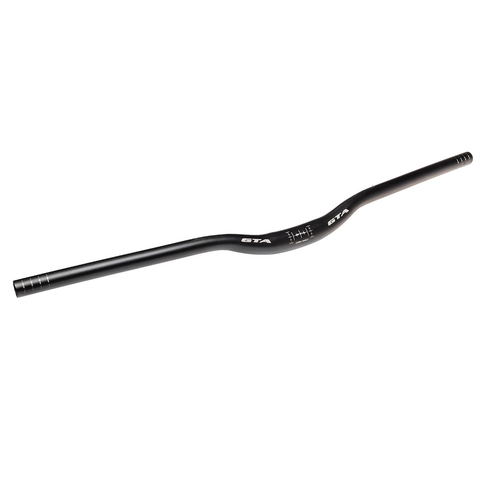 Guidão mtb downhill alumínio 31.8x760x25mm triple butted preto