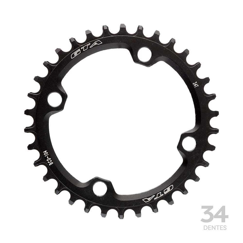 Coroa single narrow wide 34 dentes em alumínio