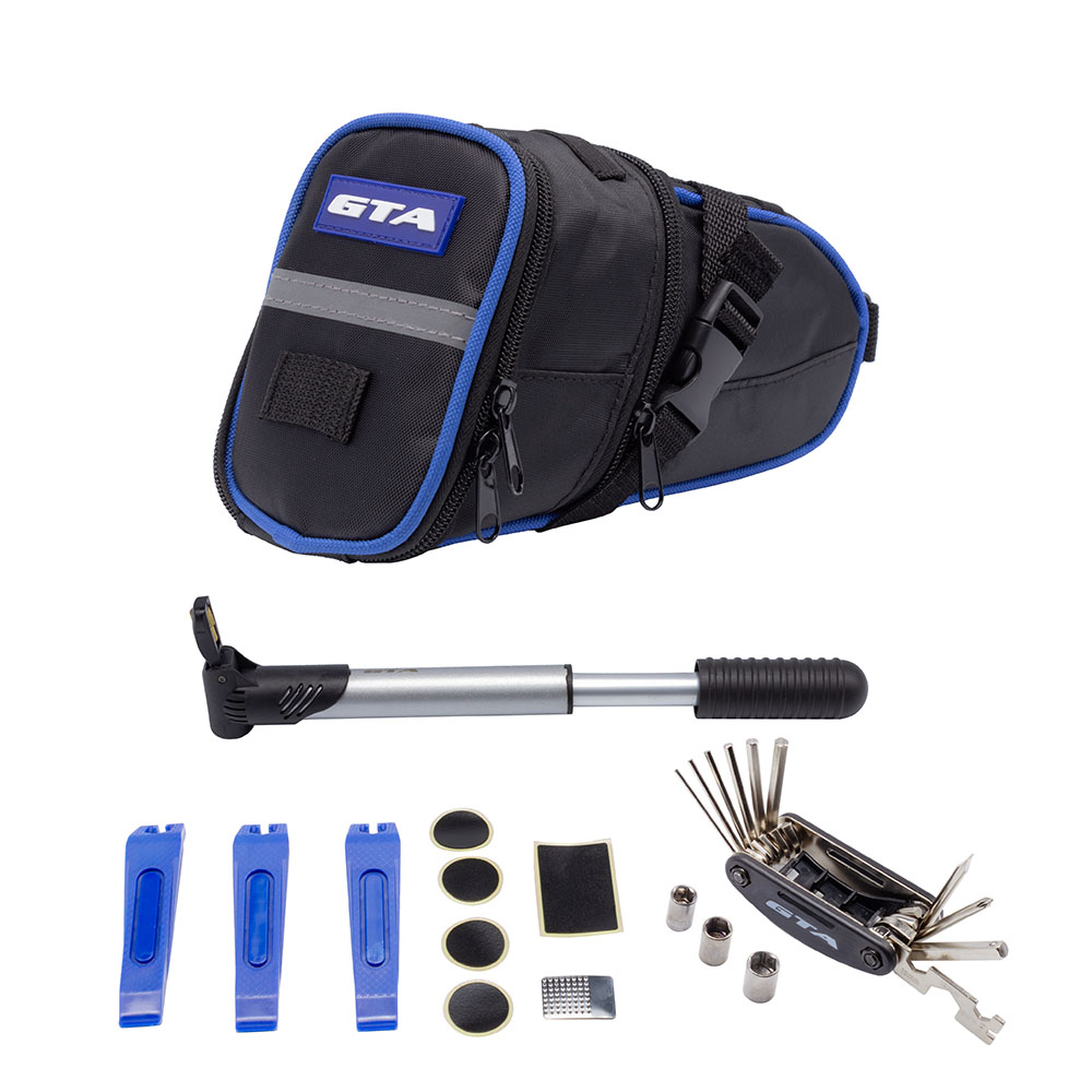 Bolsa de selim com kit de ferramentas