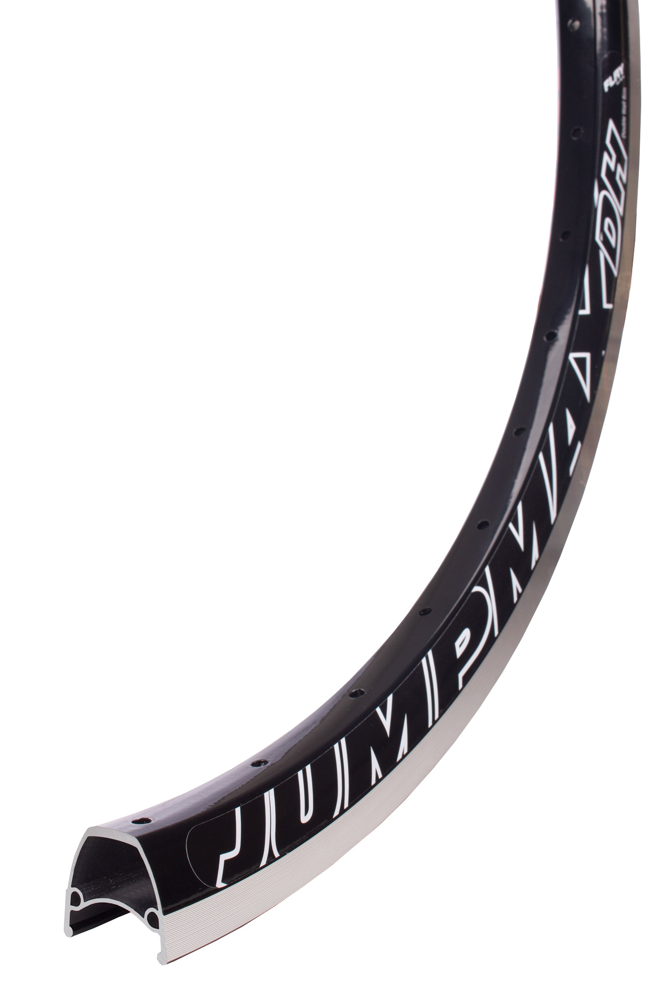 Aro 26 jumpmax 36 furos preto com adesivo branco para freio vbrake