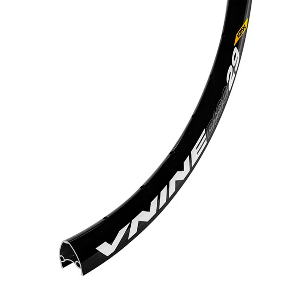 Aro 29 vnine 36 furos preto com adesivo branco