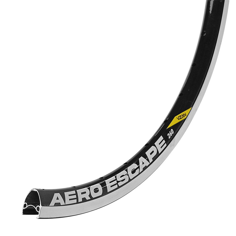 Aro 26 escape vbrake 36 furos preto com adesivo branco