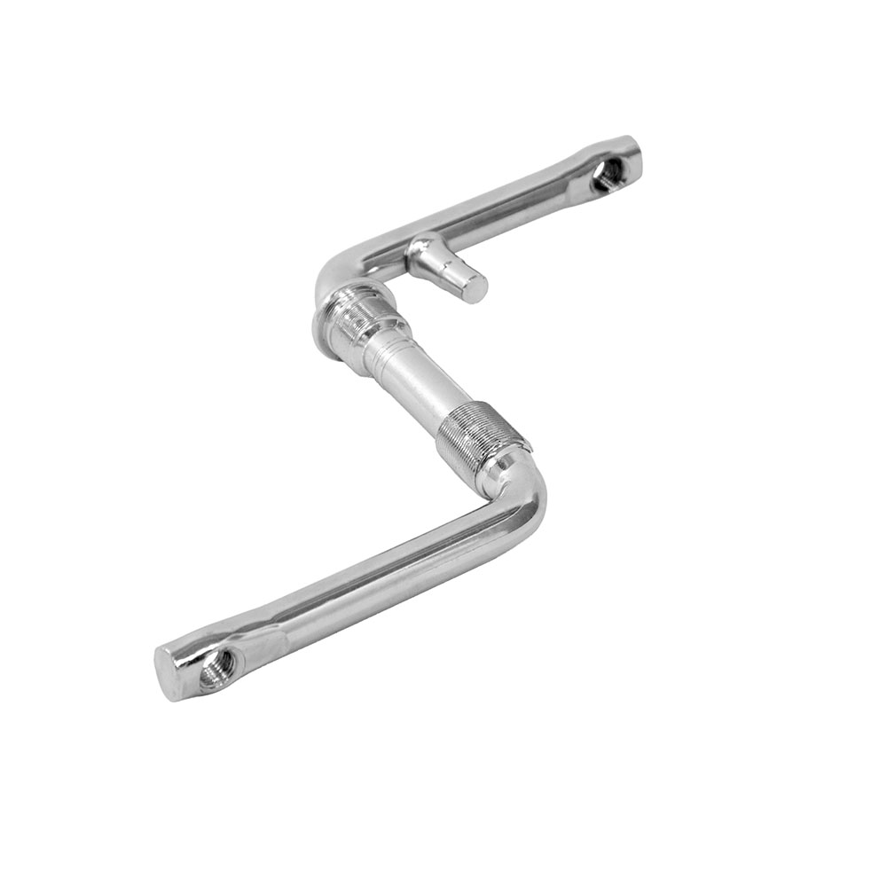 Pedivela monobloco 114mm com pino 15mm cromado