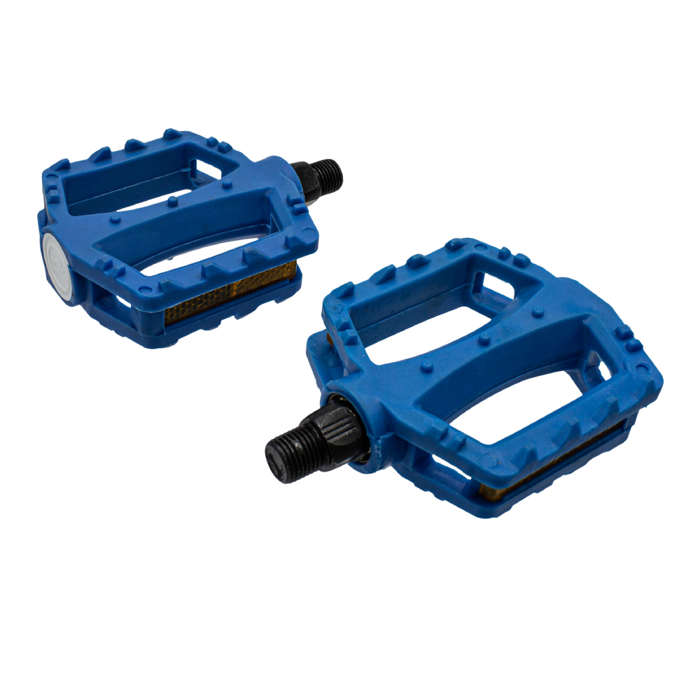 Pedal infantil 1/2 plataforma nylon azul com esfera