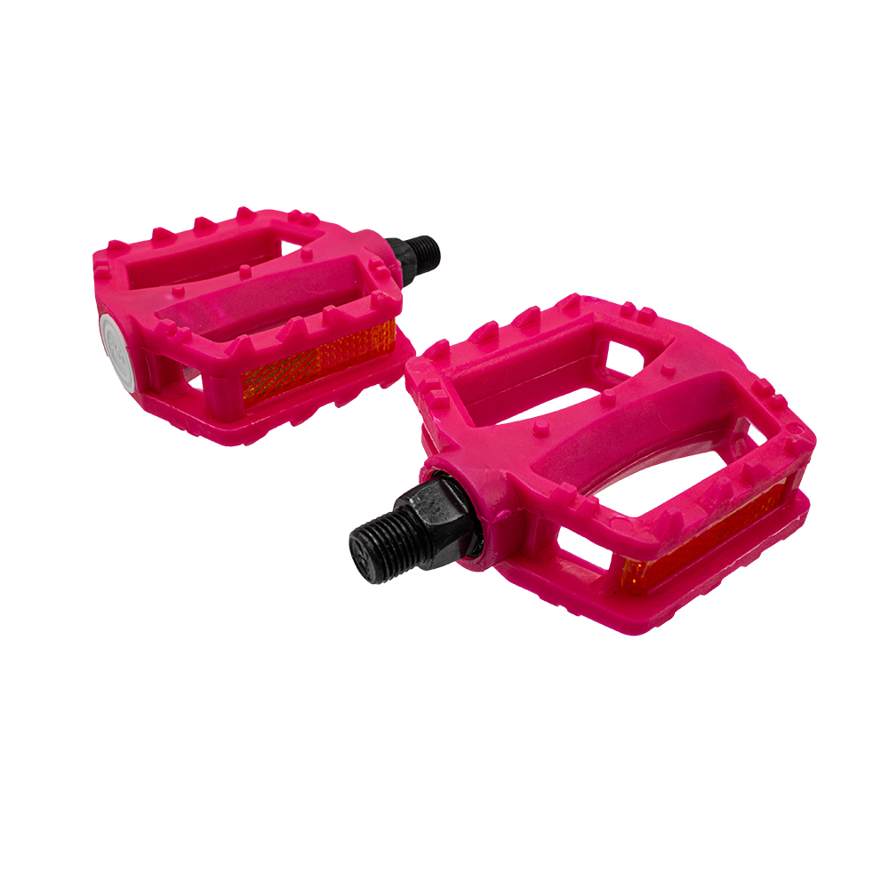Pedal infantil 1/2 plataforma nylon rosa com esfera