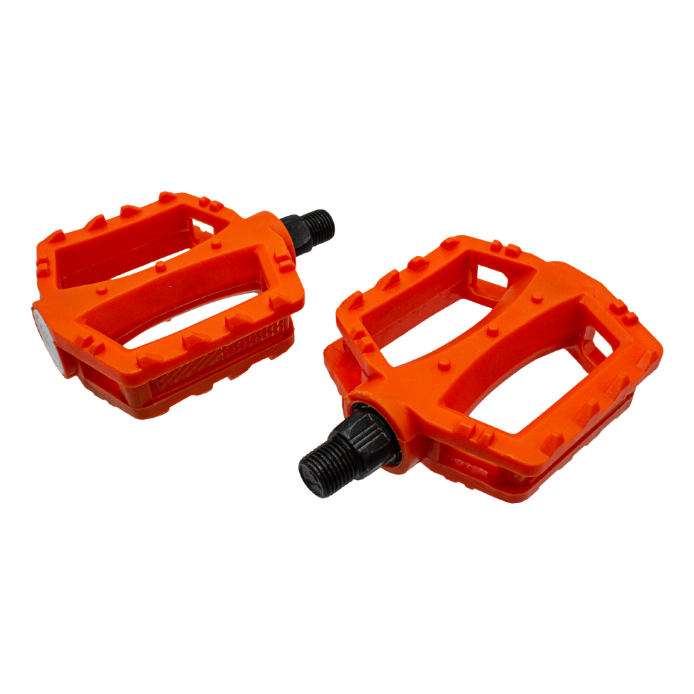 Pedal infantil 1/2 plataforma nylon laranja com esfera