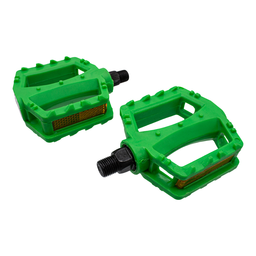 Pedal infantil 1/2 plataforma nylon verde com esfera