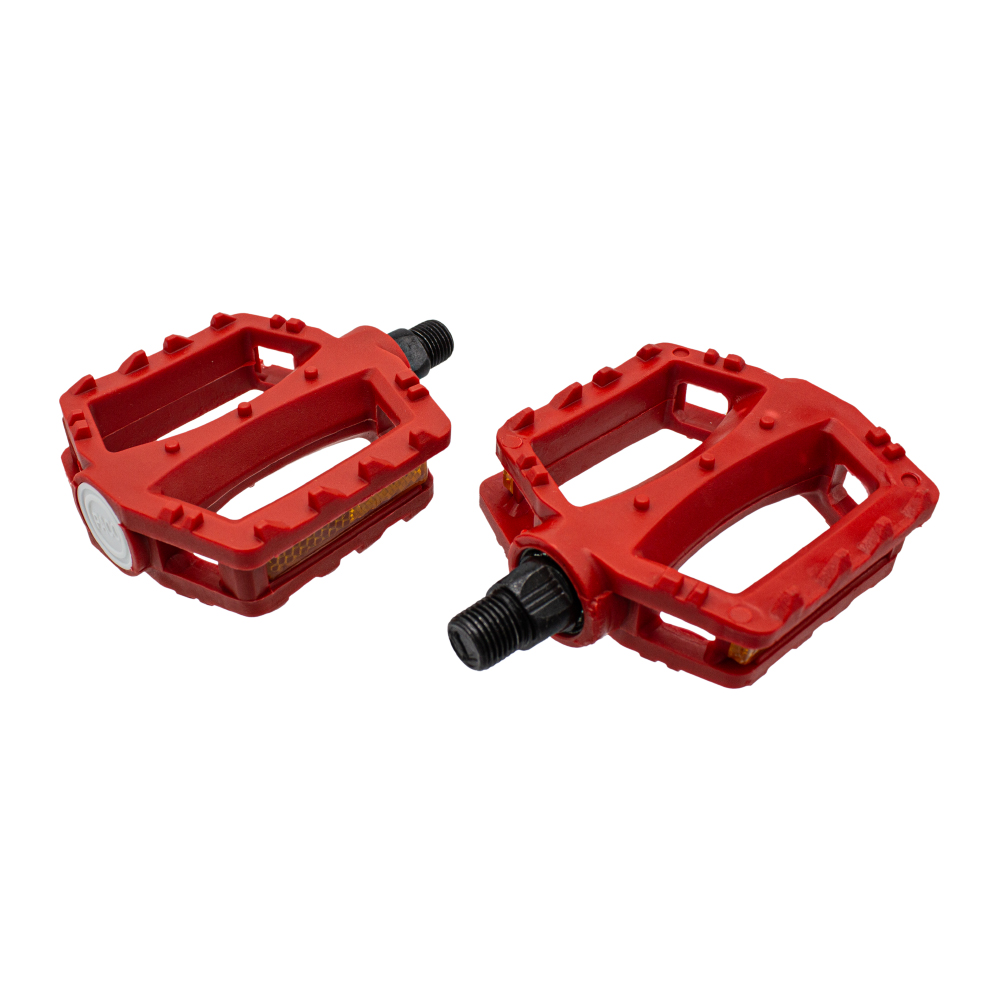 Pedal infantil 1/2 plataforma nylon vermelho claro com esfera