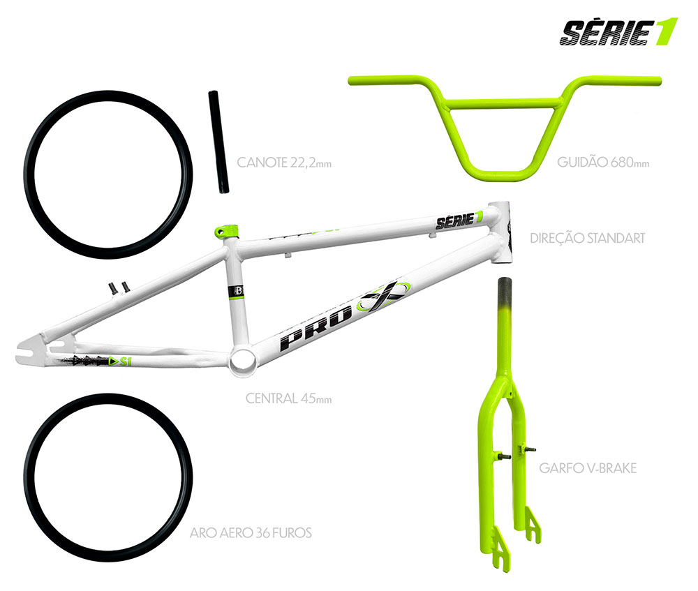 QUADRO-BMX-BRANCO-E-AMARELO-NEON-SERIE---COM-KIT