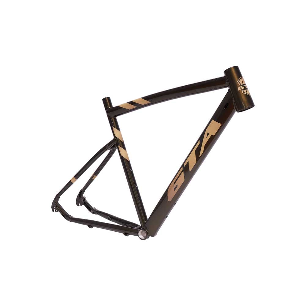 Quadro gravel across com garfo tapered tamanho 52 cor verde oliva