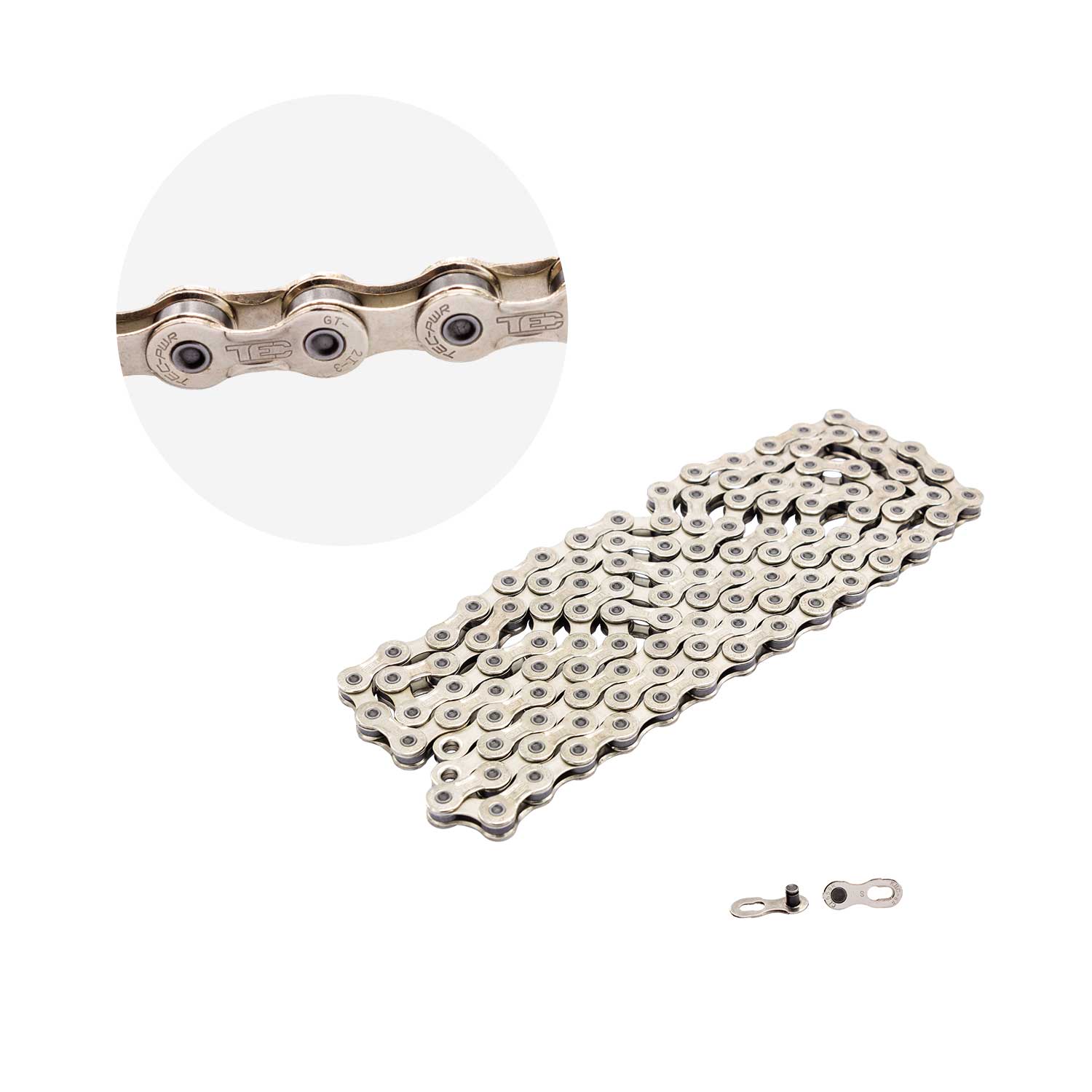 Corrente fina 8 velocidades index 1/2  x  3/32 116 elos solidos com power link