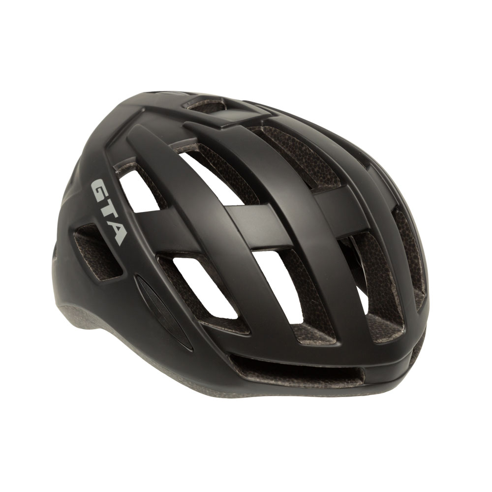 Capacete inmold mtb rider 5862 20 furos preto com sinalizador