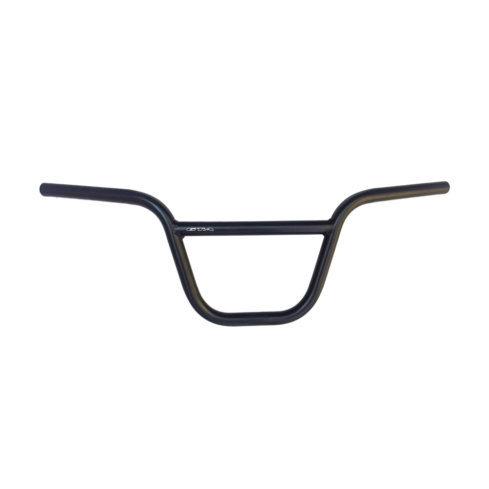 Guidão bmx em aço 22.2x670x190mm preto