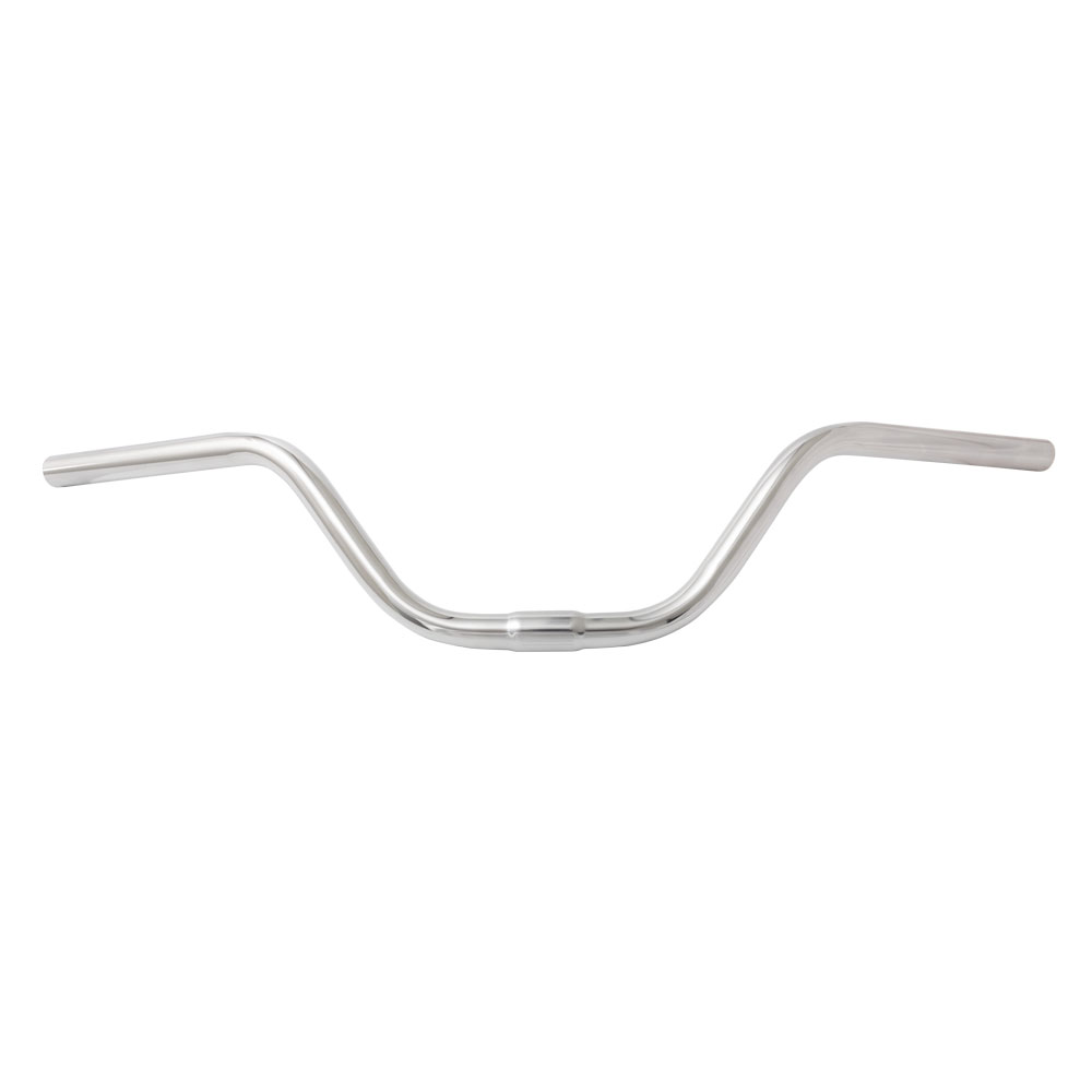 Guidão estilo poti polido em aço 680x125mm