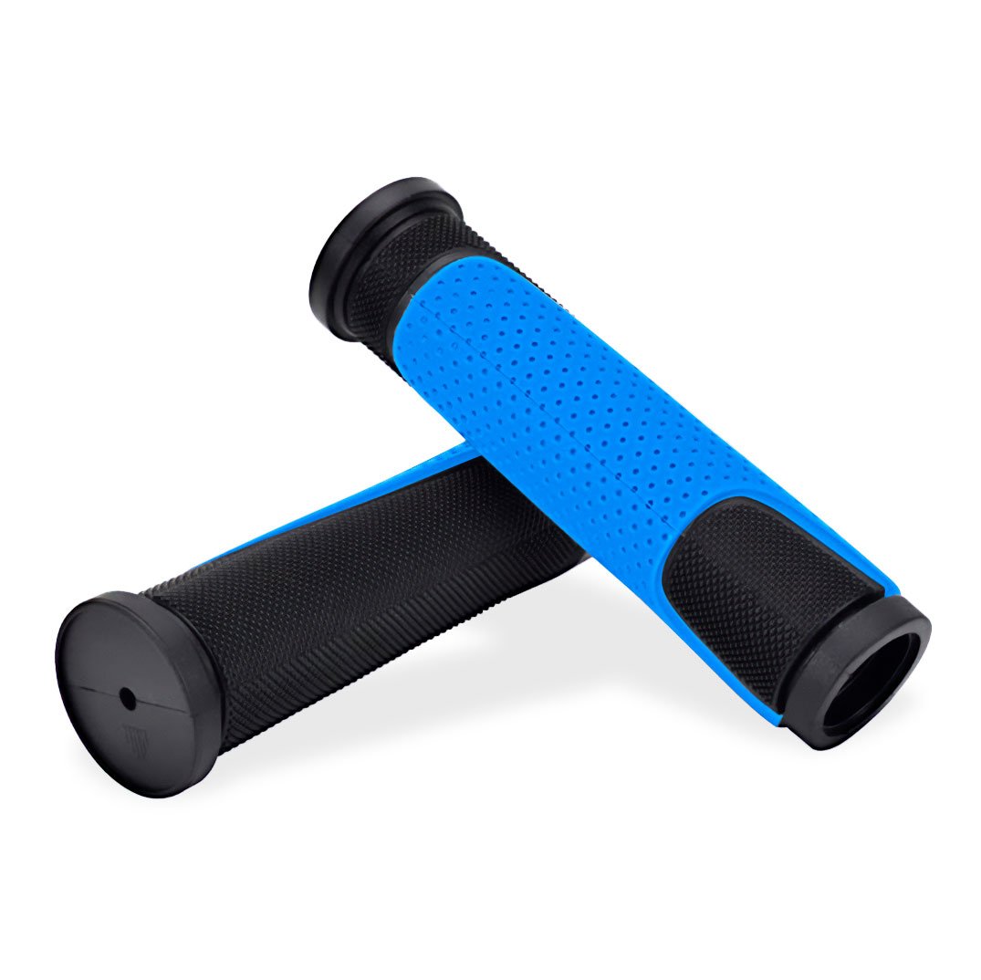 Manopla 125mm borracha tpr preto/azul  <b>(pacote com 10 pares )</b>