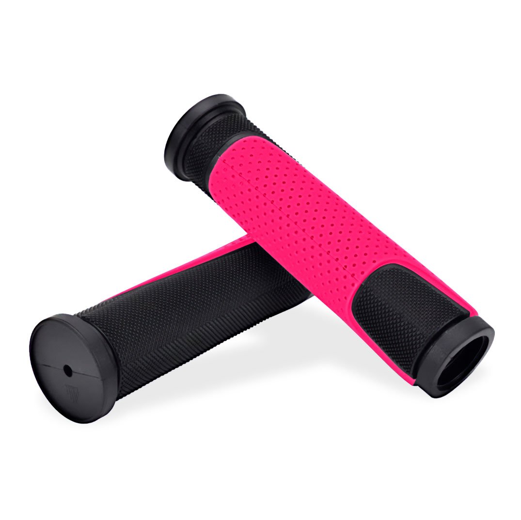 Manopla 125mm borracha tpr preto/rosa  <b>(pacote com 10 pares )</b>