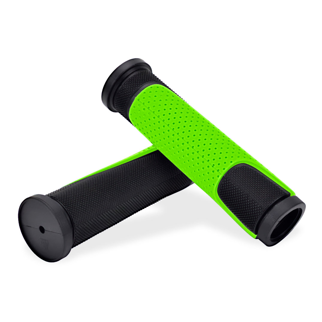 Manopla 125mm borracha tpr preto/verde  <b>(pacote com 10 pares )</b>