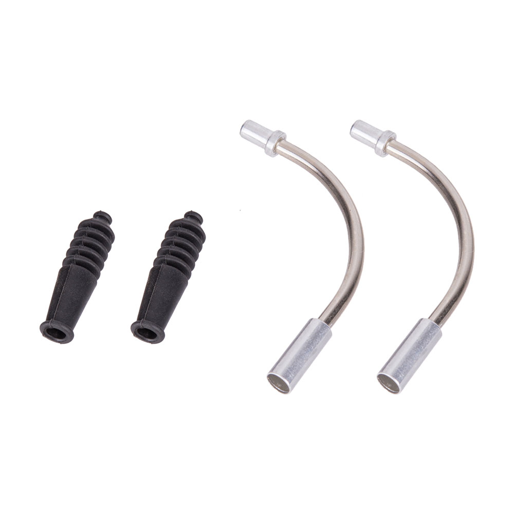 Tubos guias com borrachinha + parafusos <b>(pacote com 20 pares)</b>