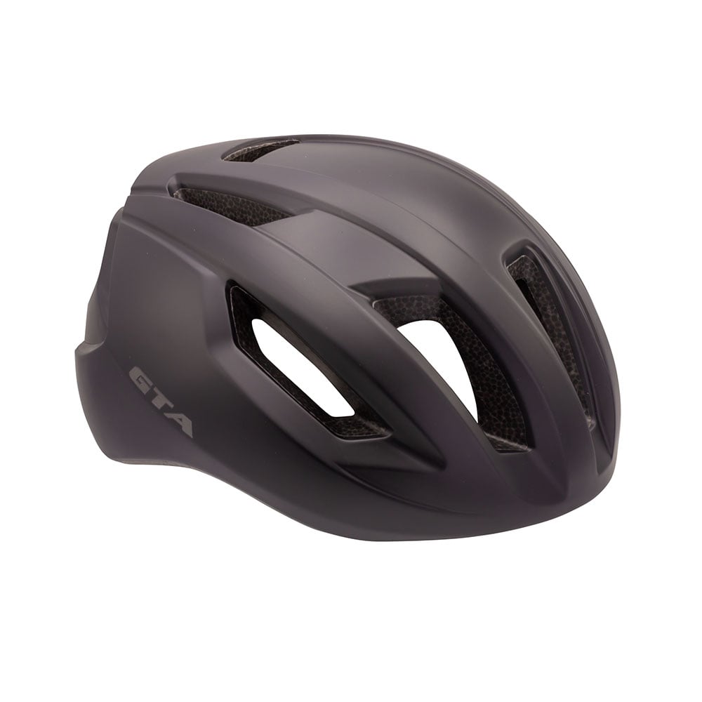 Capacete inmold road rider 58/62 14 furos preto