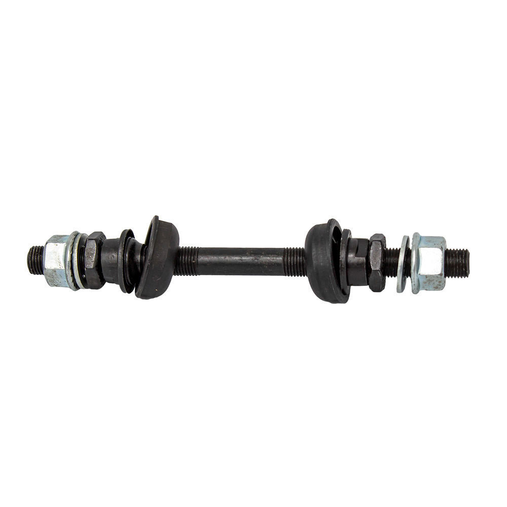 Eixos dianteiro 3/8x140mm preto com guarda po + caixas + colares (eixo completo) 
<b>(pacote com 10unidades)</b>