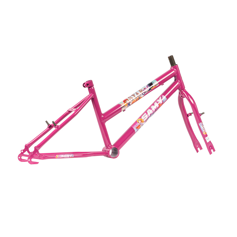 Quadro 16 mtb feminino stargirl pink com garfo