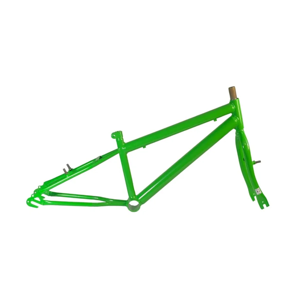 Quadro 20 raptor rebaixado verde kawasaki com garfo
