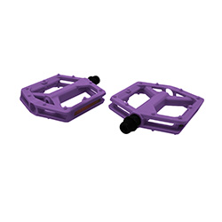 Pedal rider 9/16 plataforma nylon roxo com bucha du