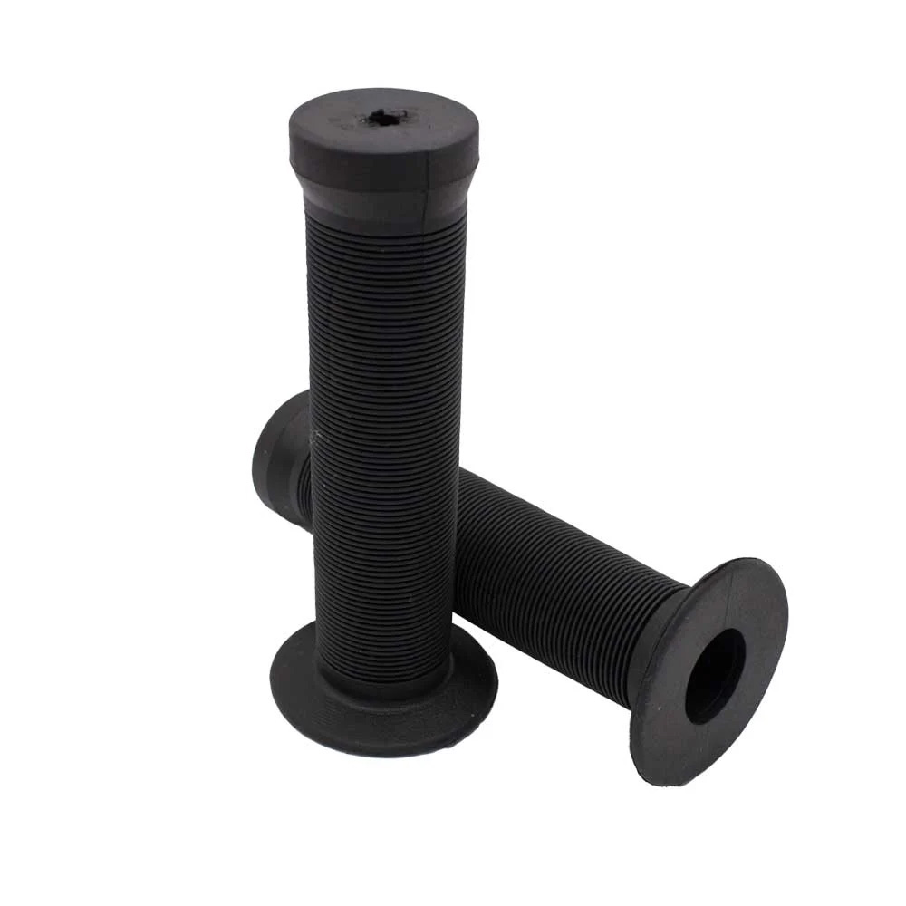 Manoplas 132mm bmx preta <b>(pacote com 10 pares )</b>  