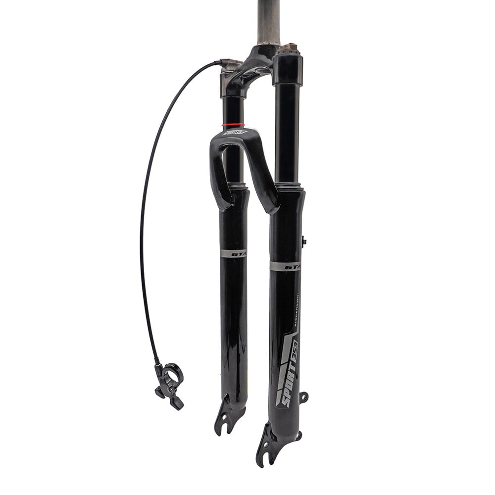 Suspensão 29 aço/alumínio ahead set 28.6mm com regulagem(preload) e trava rlo travel 100mm