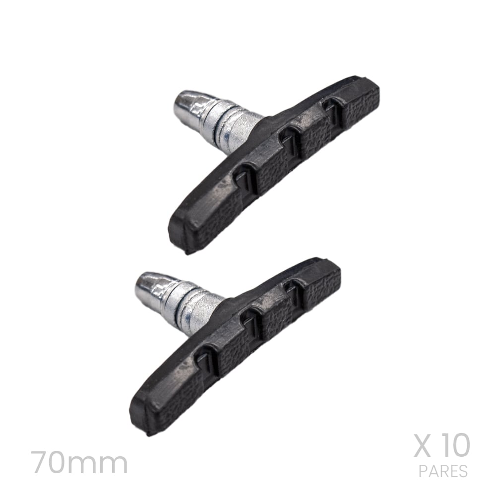 Sapata para freio vbrake 70mm orbital de borracha natural <b>(pacote com 10 pares )</b>