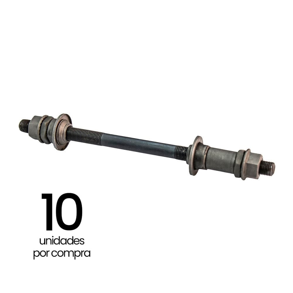 Eixos traseiro 3/8x180mm c/guarda po e espaçador <b>(pacote com 10unidades)</b>