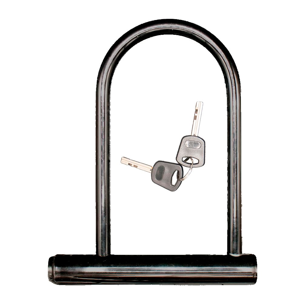 Cadeado tipo u 180mm x 245mm com 2 chaves