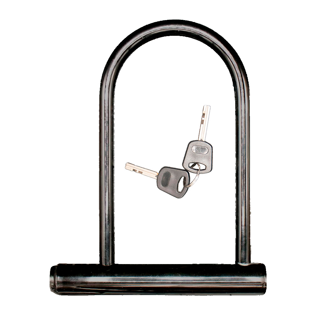 Cadeado tipo u 180mm x 245mm com 2 chaves