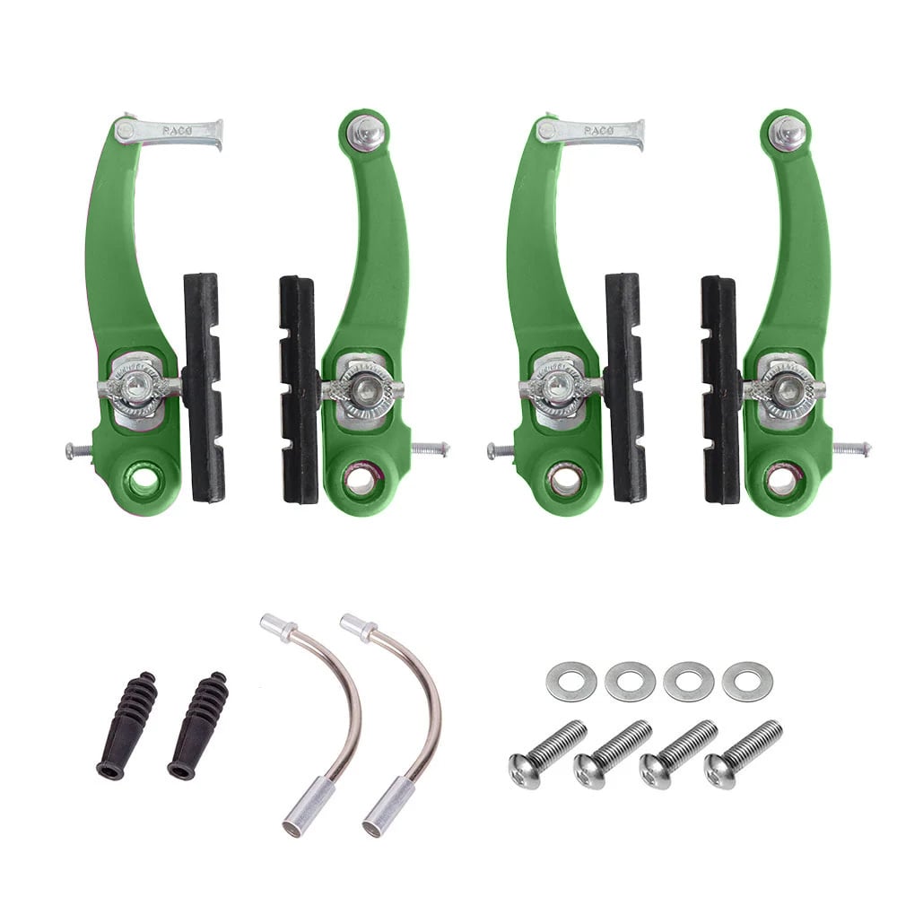 Freio vbrake em nylon verde 110mm, com sapata pino 70mm