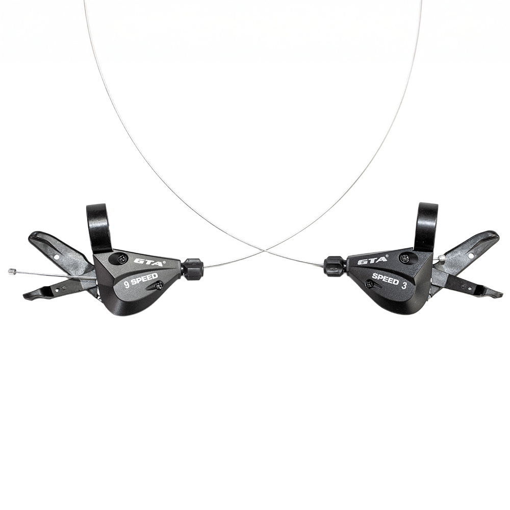 Alavanca de câmbio rapid fire 27v com cabos cor preto