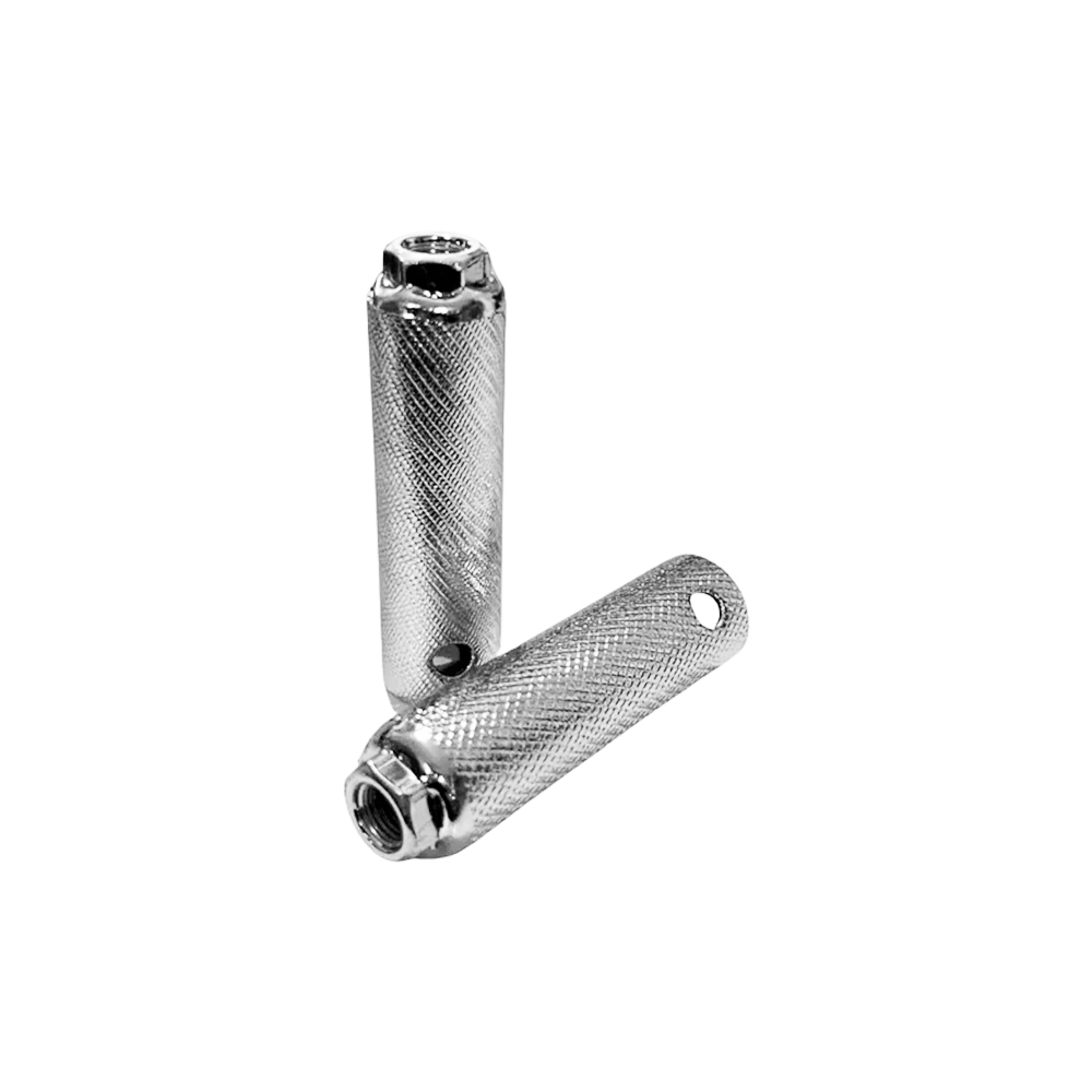 Apoio pedaleira  bmx zincado 40mm <b>par</b>