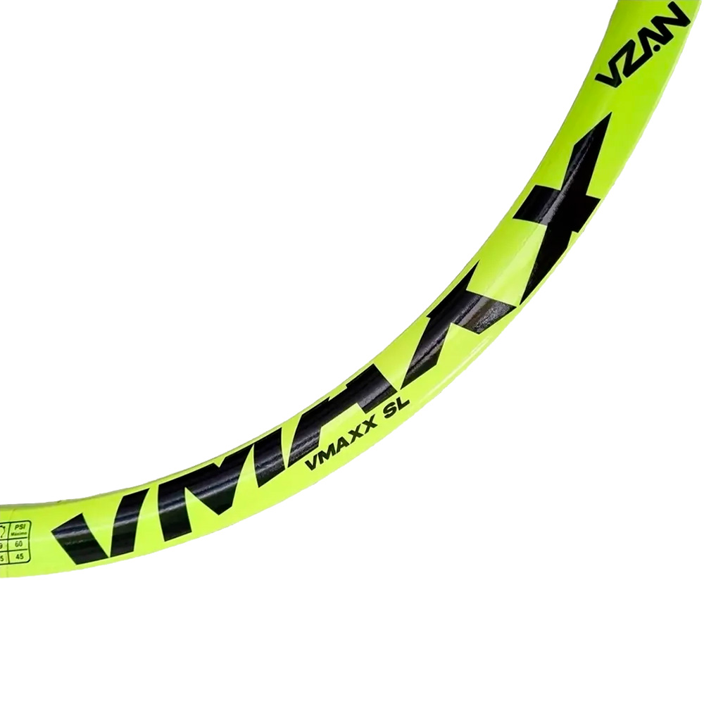 Aro 26 vmaxx 36 furos amarelo neon com adesivo preto 