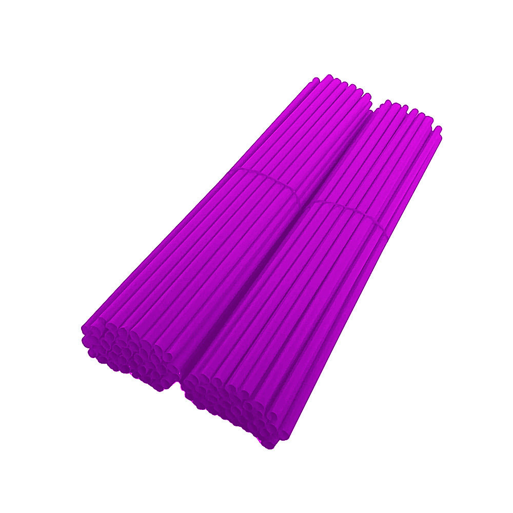 Jogo de 72 capas de raios 250mm cor roxo