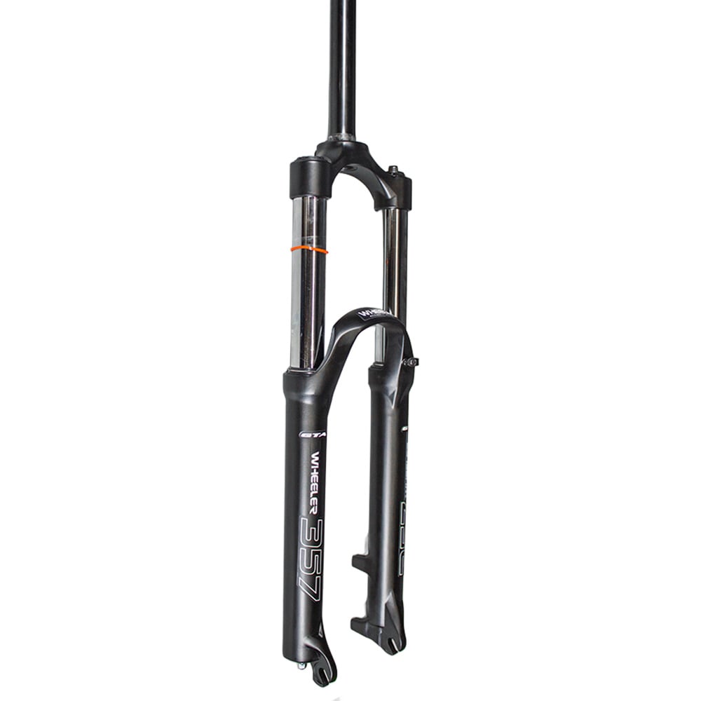 Suspensão 26 alumínio canela grossa 42mm aheadset 28.6mm com curso de 150mm  modelo wheeler cor preto