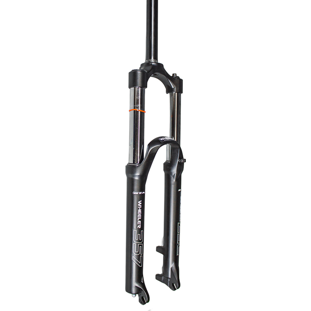 Suspensão 26 alumínio canela grossa 42mm aheadset 28.6mm com curso de 150mm  modelo wheeler cor preto