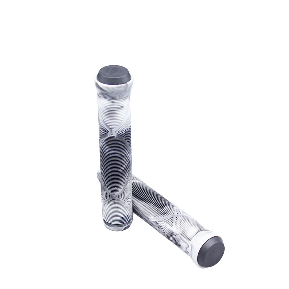 Manopla 165mm freeride preto e branco par