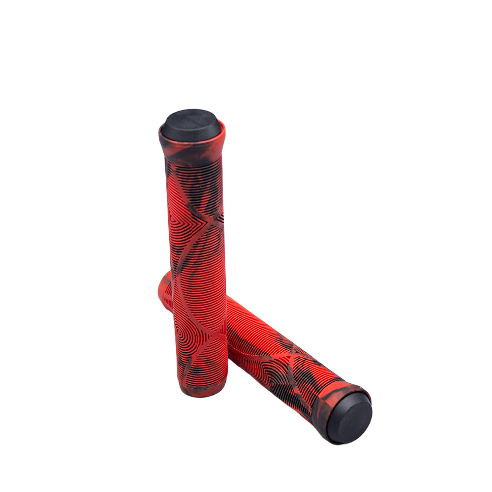Manoplas 165mm preto e vermelho par