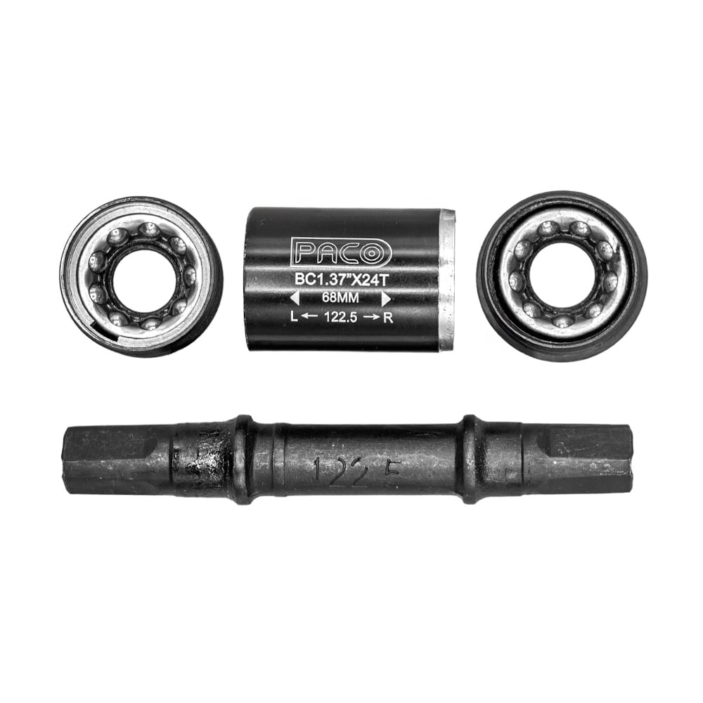 Movimento central 34.7mm semiselado 122.5mm preto com parafuso