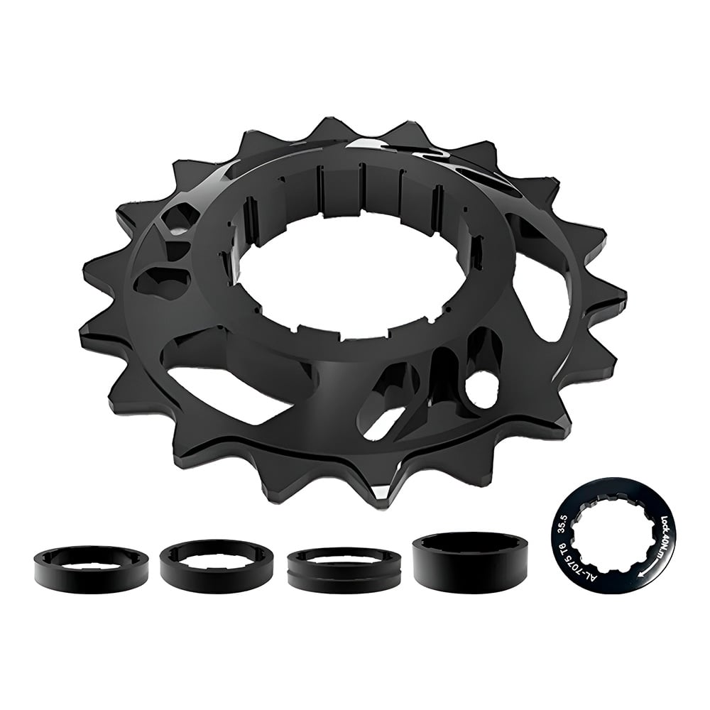 Kit conversor single speed preto 18 dentes padrão hg