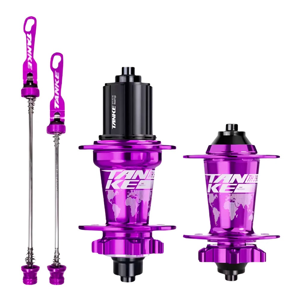 Cubo barulhento aluminio par rolamentado roxo para cassetes de 8 a 12 velocidades com blocagem