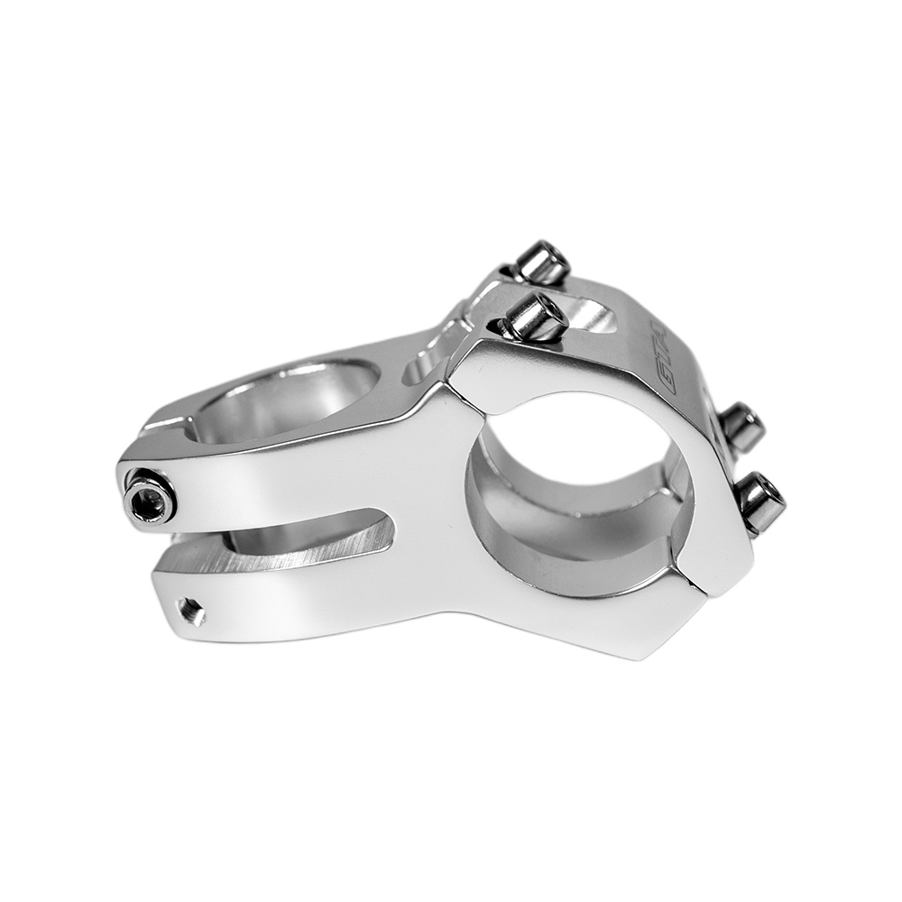 Suporte de guidão em alumínio aheadset 45mm 0° 31.8mm polido 